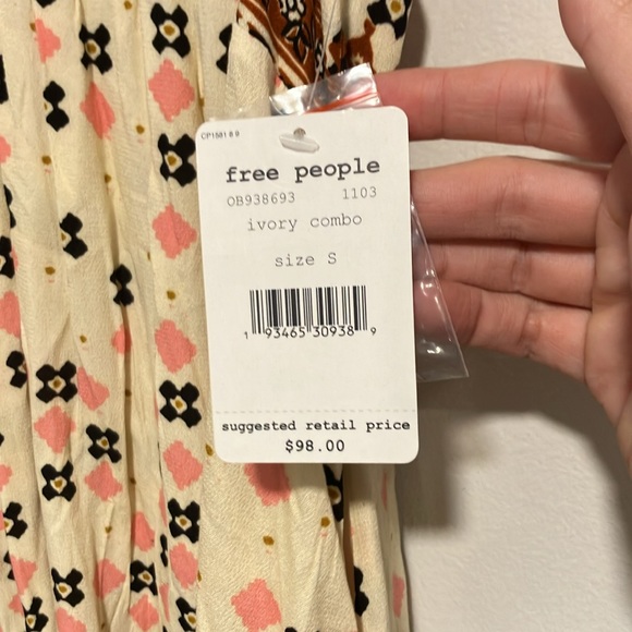 Free People Boho Size Small Charlotte Racerback Tunic Dress Western Lagenlook - Picture 6 of 9